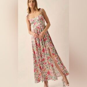 Boutique Floral Corset Back Dress